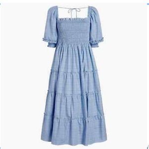 HILL HOUSE HOME NESLI NAP DRESS - DIANA CHECK